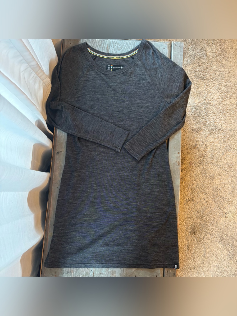Smartwool long sleeve merino wool dress | size large